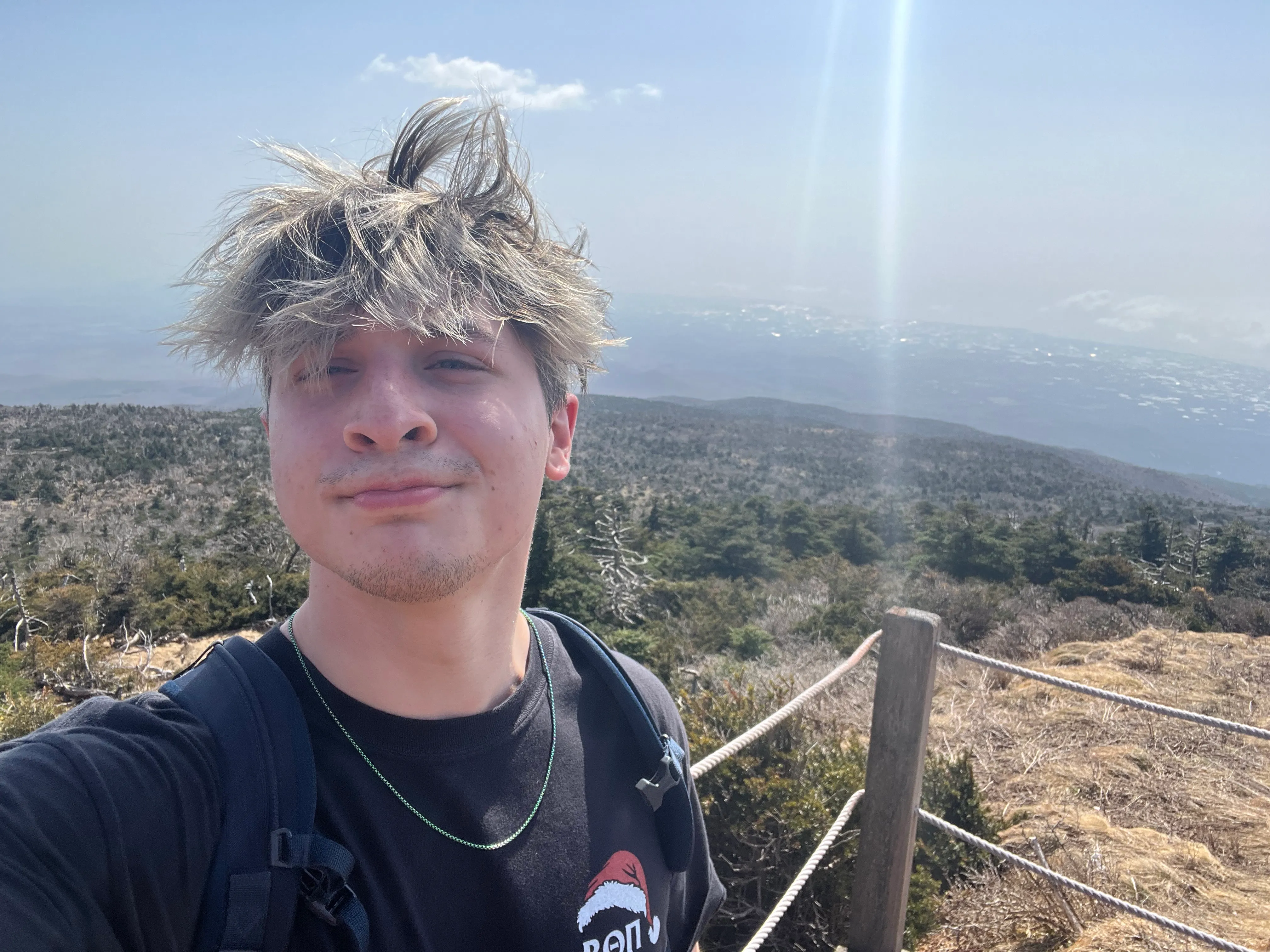 Me near the top of Mt. Hallasan on Jeju Island, South Korea